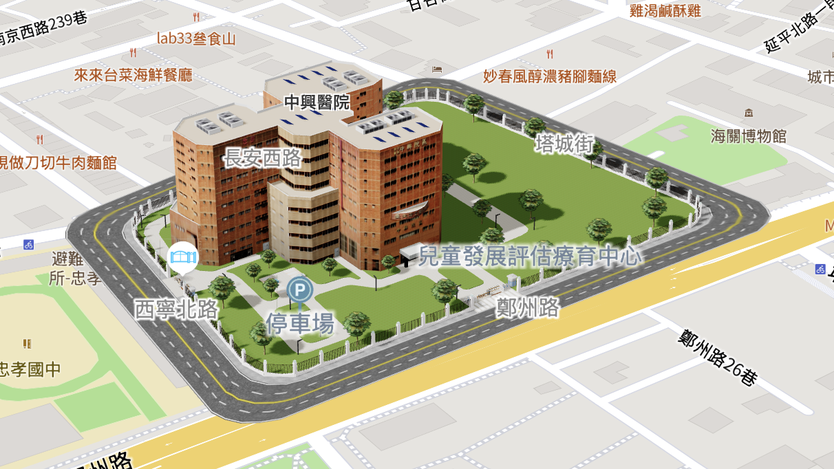 台北中興醫院 場域空間模型